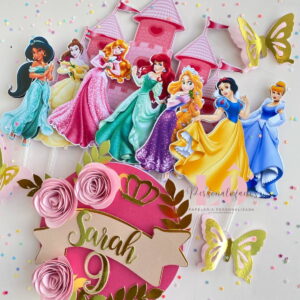 Arquivo Topo de Bolo Princesas Disney