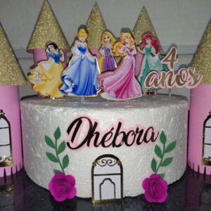 Arquivo Topo de Bolo Princesas Disney