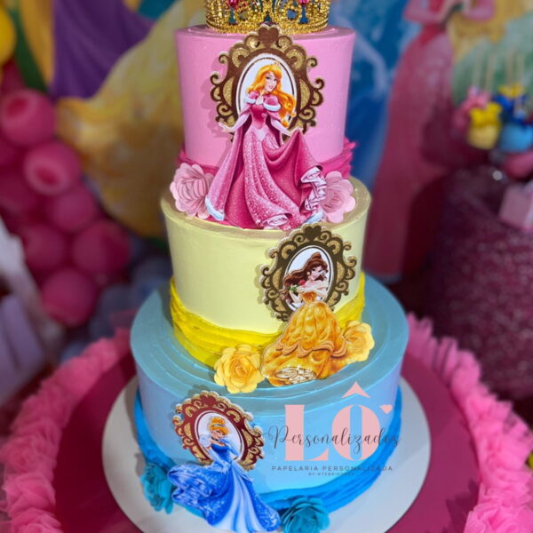 Arquivo Topo de Bolo Princesas Disney - Image 3