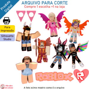 ARQUIVO Topo de bolo Roblox Menina +1 arquivo da loja