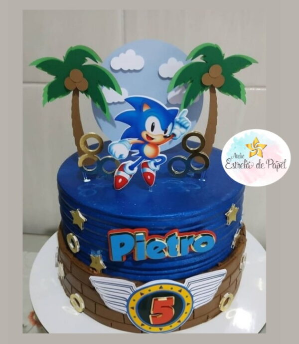 Arquivo Topo de Bolo Sonic 1 - Image 2