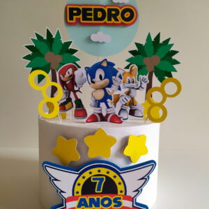 Arquivo topo de bolo Sonic 2