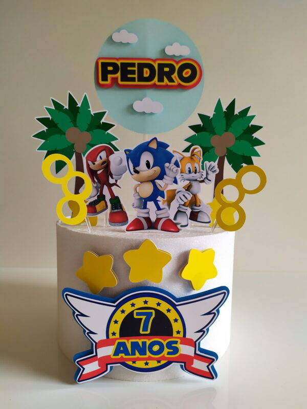 Arquivo topo de bolo Sonic 2