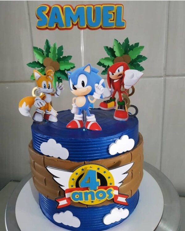 Arquivo Topo de Bolo Sonic 2 - Image 2