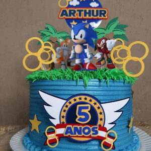 Arquivo Topo de Bolo Sonic