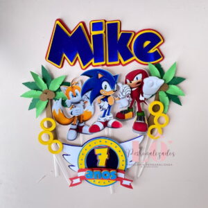 Arquivo Topo de Bolo Sonic