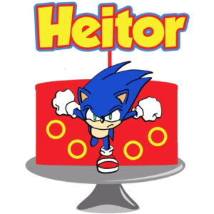 Arquivo topo de bolo sonic camadas