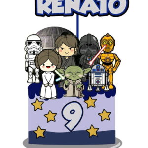 Arquivo topo de bolo Star Wars 3