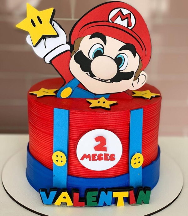 Arquivo Topo de Bolo Super Mario + 4 Arquivos a Sua Escolha