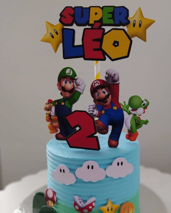 Arquivo Topo de Bolo Super Mario - Imagem 3