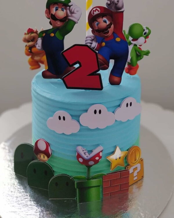 Arquivo Topo de Bolo Super Mario