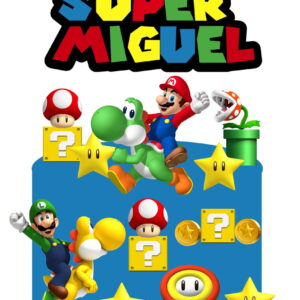 ARQUIVO TOPO DE BOLO SUPER MARIO BROS