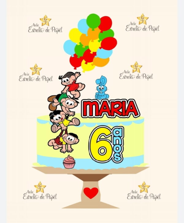 Arquivo topo de bolo Turma da Mônica - Image 2