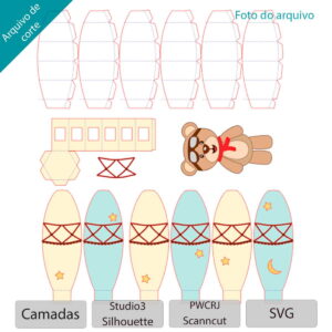 ARQUIVO topo de bolo Ursinho Baloeiro - balão de ar +1 tema