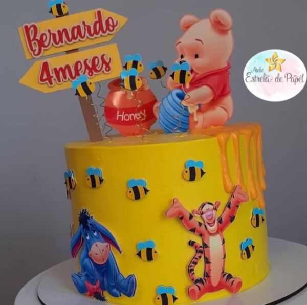 Arquivo Topo de Bolo Ursinho Pooh - Imagem 2