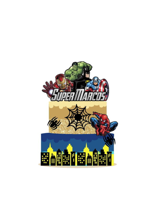 Arquivo Topo de Bolo Vingadores 1