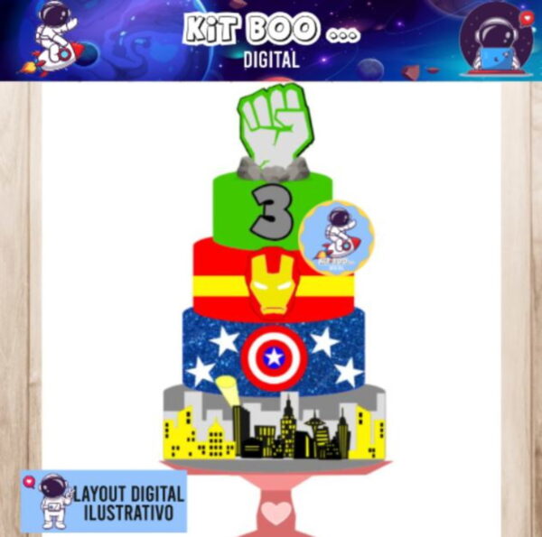 Arquivo Topo de Bolo - Vingadores
