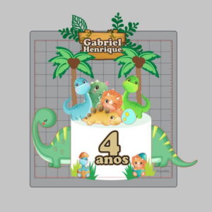 Arquivo Topo Dinossauro/+20kits Cod:17