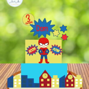 arquivo topo homem aranha baby em camadas