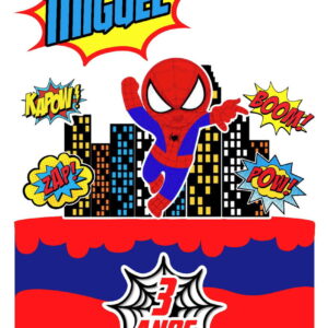Arquivo topo de bolo homem aranha