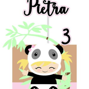 arquivo topo menina panda cute em camadas