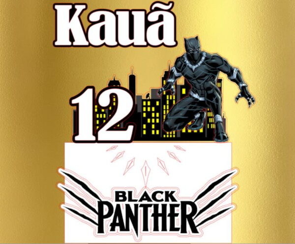 Arquivo Topo Pantera Negra-COD.127 - Imagem 2