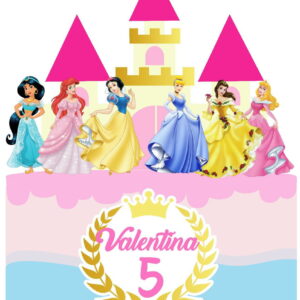 Arquivo topo de bolo princesas
