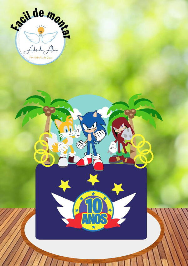Arquivo topo Sonic e amigos todo em camadas