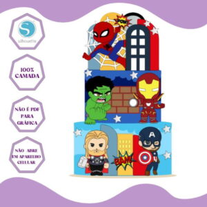 Arquivo Topo Vingadores Cute Novo