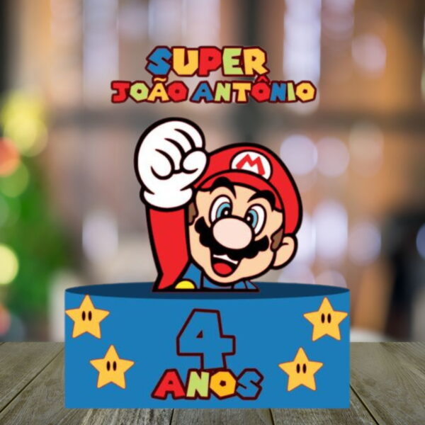 Arquivo Topper de Bolo Super Mario 100% em Camadas (cod 89) - Image 2