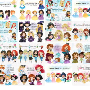 Kit digital princesas disney