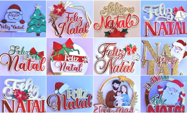 Arquivos de Corte Combo Topos Natal