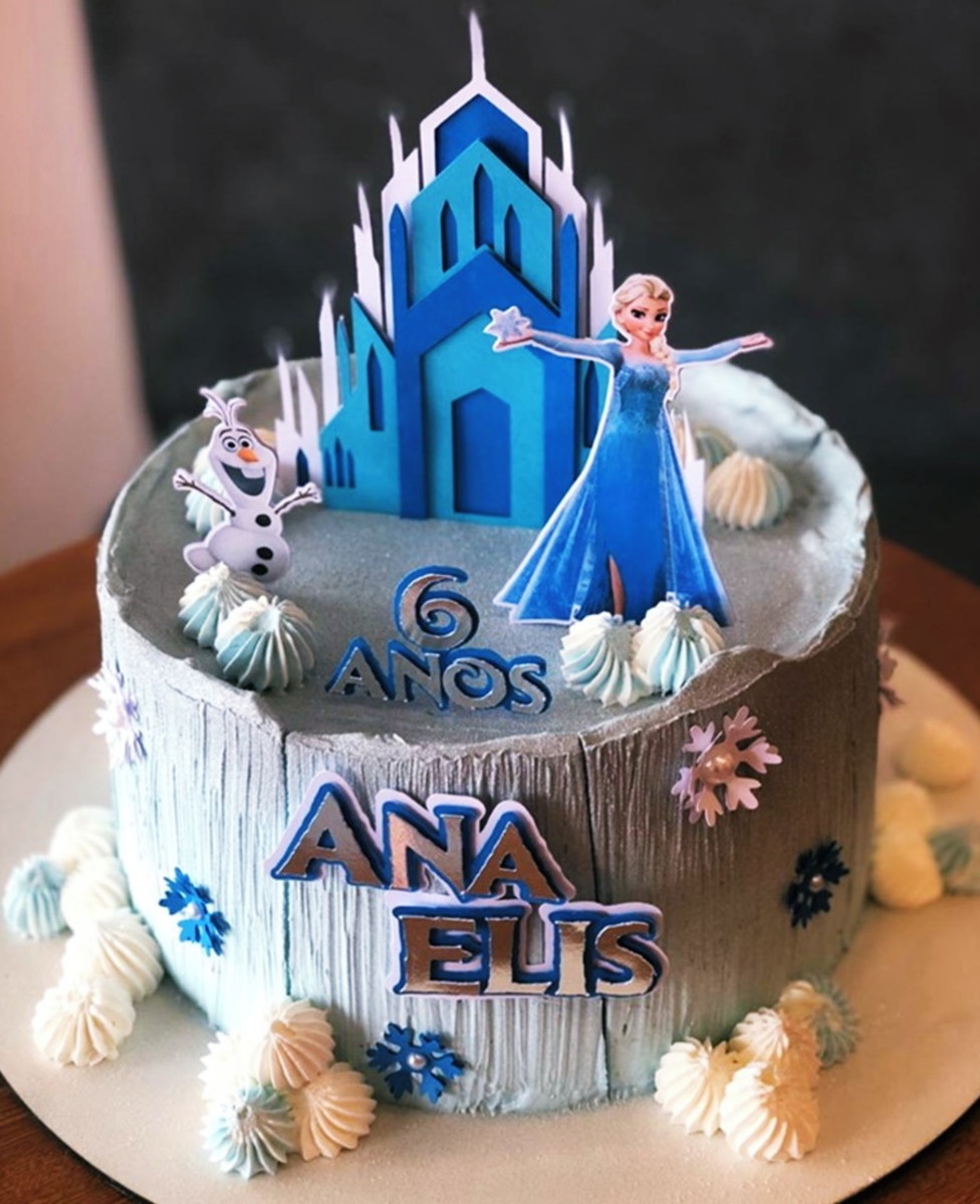 Arquivos de Corte Topo de Bolo Castelo Frozen