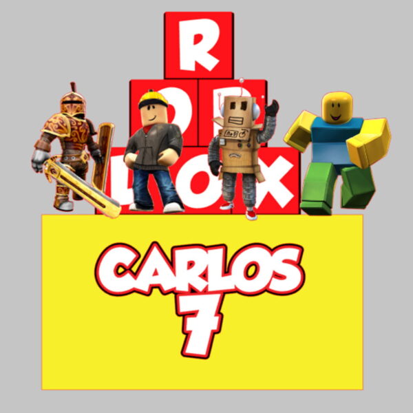 Arquivos de Corte/topo de Bolo - 4 Topos Roblox - Imagem 2