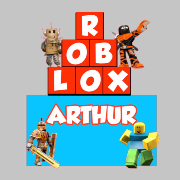 Arquivos de Corte/topo de Bolo - 4 Topos Roblox - Imagem 3