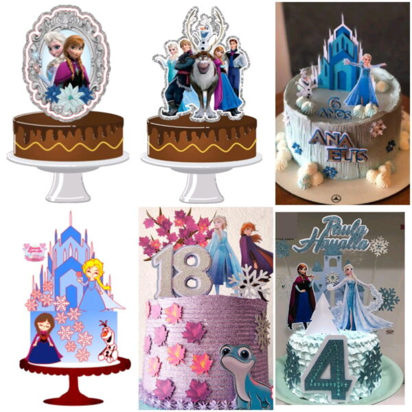 ARQUIVOS DE CORTE TOPO DE BOLO frozen - Imagem 3