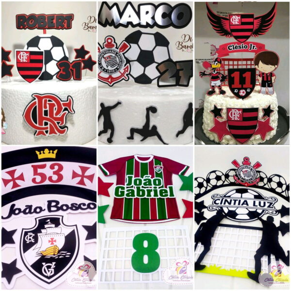 ARQUIVOS DE CORTE TOPO DE BOLO futebol times - Imagem 5