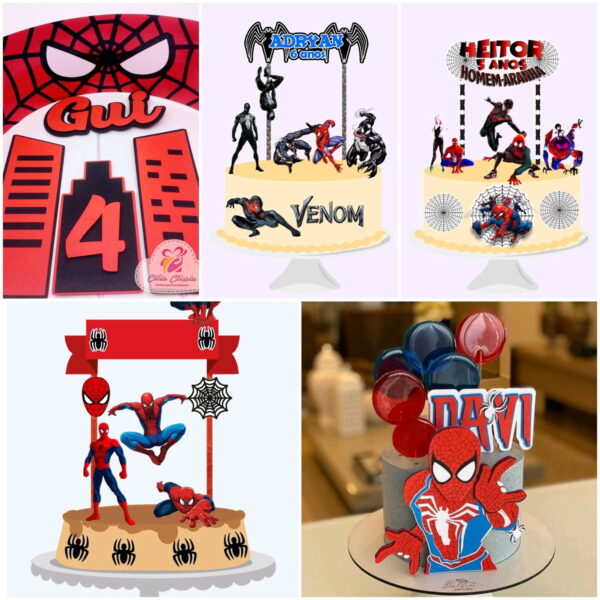 ARQUIVOS DE CORTE TOPO DE BOLO Homem aranha - Imagem 3