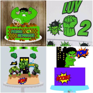 ARQUIVOS DE CORTE TOPO DE BOLO hulk