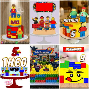 ARQUIVOS DE CORTE TOPO DE BOLO lego