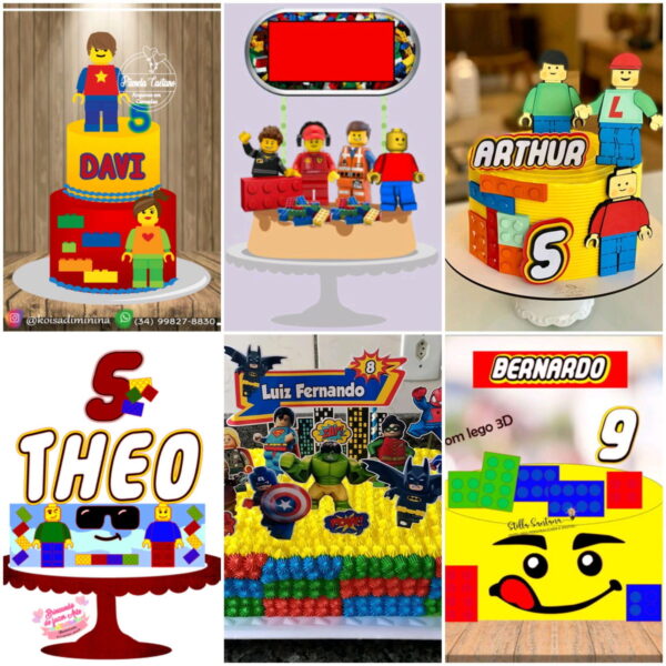 ARQUIVOS DE CORTE TOPO DE BOLO lego