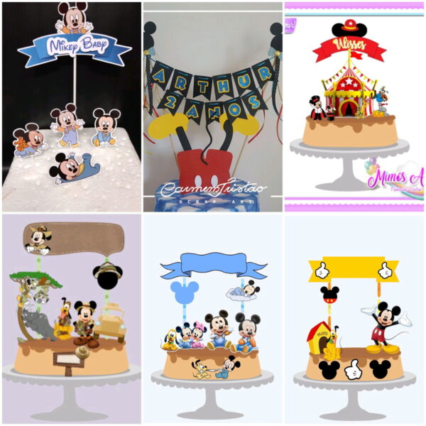 ARQUIVOS DE CORTE TOPO DE BOLO Mickey - Image 4
