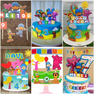 Arquivos de Corte Topo de Bolo Pocoyo