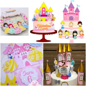 ARQUIVOS DE CORTE TOPO DE BOLO princesa disney