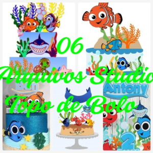 Arquivos de Corte Topo de Bolo - Procurando Nemo