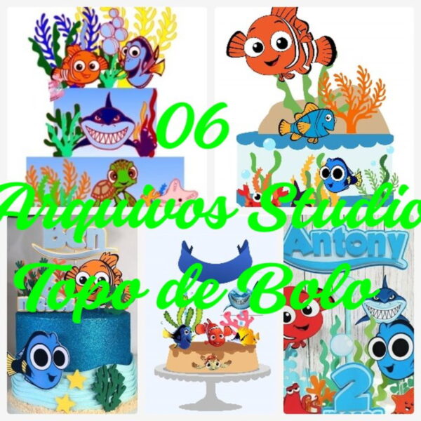 Arquivos de Corte Topo de Bolo - Procurando Nemo