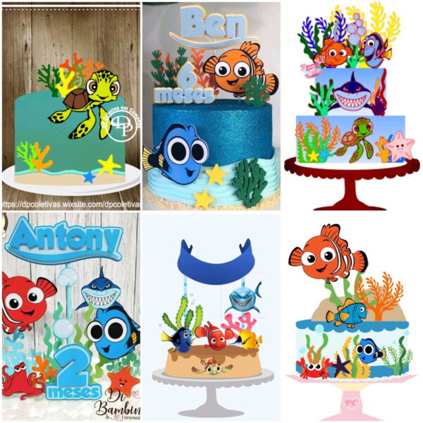 ARQUIVOS DE CORTE TOPO DE BOLO procurando nemo