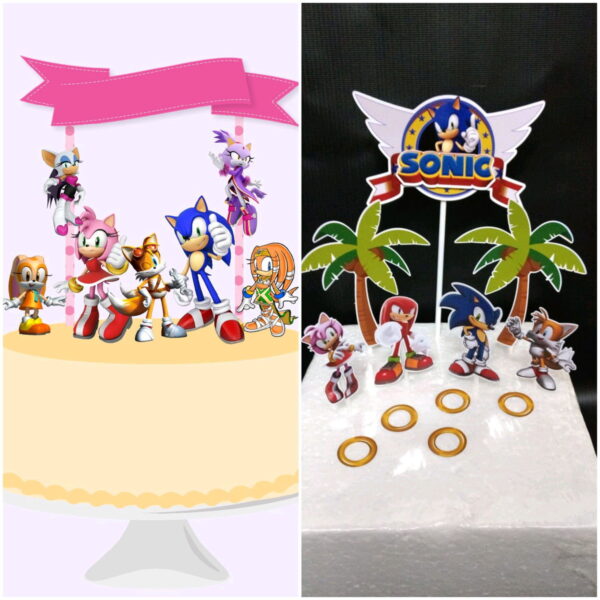 ARQUIVOS DE CORTE TOPO DE BOLO sonic - Imagem 2