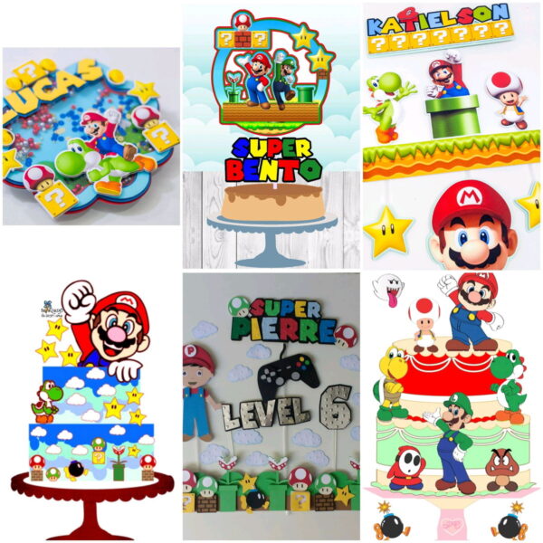 ARQUIVOS DE CORTE TOPO DE BOLO super mario