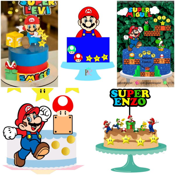 ARQUIVOS DE CORTE TOPO DE BOLO super mario - Image 2